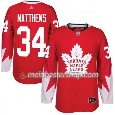 Toronto Maple Leafs Auston Matthews 34 Adidas 2017-2018 Rot Alternate Trikot Authentic - Herren Toronto Maple Leafs Auston Matthews 34 Adidas 2017-2018 Rot Alternate Trikot Authentic - Herren